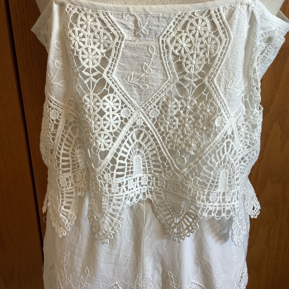 Suboo Prairie White Lace Playsuit/Romper Sz-6 - Picture 5 of 7